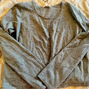 New with tags, G B, gray cardigan sweater